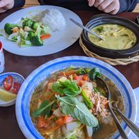 Hot and Spicy Pho + Golden Curry at Hanh Phuc - Vegetarian Restaurant in Surry Hills