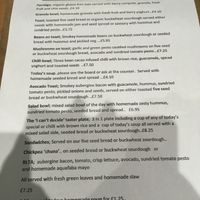Menu at Leafy Greens & Co in Warrenpoint