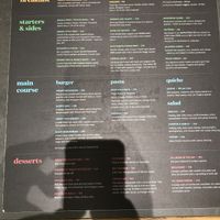 Menu at Imagine Cafe in Mumbai