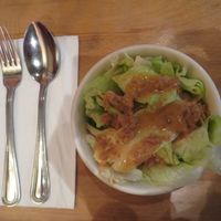 Salad with peanut sauce! at Cozy Thai in State College