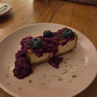 Cheesecake de limón at Paloma in Medellin