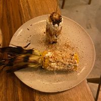 Roasted corn with crema. at KAIME in Medellin