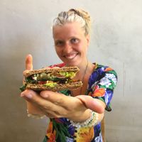 Organic, raw, avocado toast at NektaR in Crete