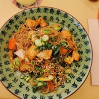 Vegan japchae (tofu) at Boa-Bao in Lisbon