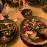 Vegan pho and kimchi    at Boa-Bao in Lisbon