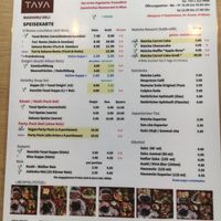 Menu as of mid 2018 at Taya Washoku Deli in Vienna