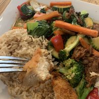 Plant crispy chicken tender piece  #Veganuary at Green Elephant Vegetarian Bistro in Portland