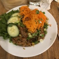 Blurry but delicious   at Green Elephant Vegetarian Bistro in Portland