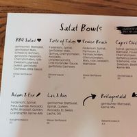 Salad bowls at Stripped Pizza - Claraplatz in Basel