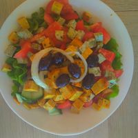 Vorspeisensalat at  Bödele Alpenhotel in Schwarzenberg