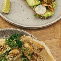 Shawarma  at Religion Coffee in Madrid