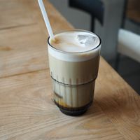 Iced Latte at Religion Coffee in Madrid