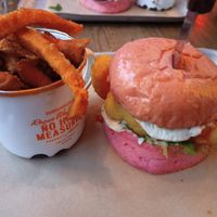 Califlower burger at BrewDog in Brussels