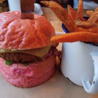 Beyond meat burger at BrewDog in Brussels