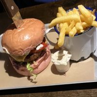 beyond meat burger   at BrewDog in Brussels