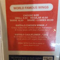 Cauliflowet vegan wings at BrewDog in Brussels