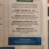 Plants based burger at BrewDog in Brussels