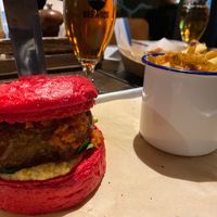 Hail Seitan, the worst vegan burger! at BrewDog in Brussels