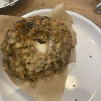 greek muffin🤤 must try bc look at that feta inside gorgeous  at Wild & The Moon - Amelot in Paris