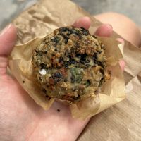 Greek Tomato Muffin (vegan feta, tomato, spinach…)  at Wild & The Moon - Amelot in Paris