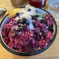 Açaí bowl with pink granola   at Wild & The Moon - Amelot in Paris