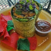 Blackened Mushroom Wrap  at The Secret Spot in Huntington Beach