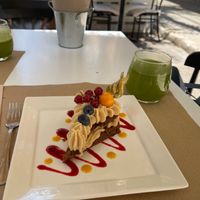 Scrumptious carrot cake  at Sabores de Sandra in Mallorca