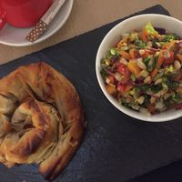 spanakopitas at Sabores de Sandra in Mallorca