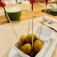 Cute lil olives  at Sabores de Sandra in Mallorca