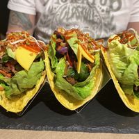 Taco’s with a lot of filling  at Sabores de Sandra in Mallorca