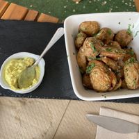 Canary potatoes with Tatar sauce  at Sabores de Sandra in Mallorca