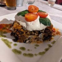 Legendary vegan lasagne at Sabores de Sandra in Mallorca