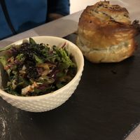 Spanakopita with mini salad  at Sabores de Sandra in Mallorca