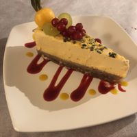 Passion fruit raw cake  at Sabores de Sandra in Mallorca