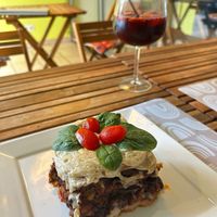 Lasagne at Sabores de Sandra in Mallorca