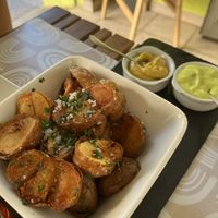 Canarian style potatos  at Sabores de Sandra in Mallorca