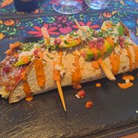Black bean burrito at Sabores de Sandra in Mallorca