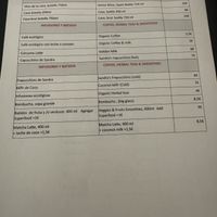 Part of the drinks listing.  at Sabores de Sandra in Mallorca