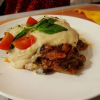 Lasagna at Sabores de Sandra in Mallorca