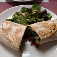 vegan burrito at Sabores de Sandra in Mallorca