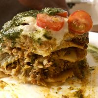 Amazing lasagna! at Sabores de Sandra in Mallorca