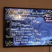 Menu at Sabores de Sandra in Mallorca