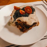 Lasagna at Sabores de Sandra in Mallorca