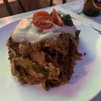 Vegan lasagna at Sabores de Sandra in Mallorca