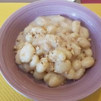 Gnocchi with walnuts at Ethnic in Palermo