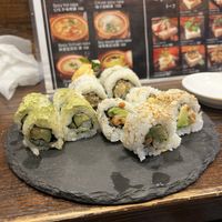 Chef’s selection: 12 pieces of 3 types of vegan sushi  at Sushi Roll Double Quotation IKI in Osaka