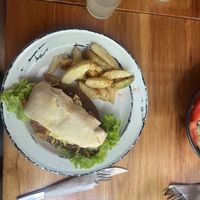 Chevito (vegetarian)  at La Temeraria in Montevideo