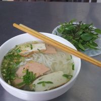 Veggie pho with two types of mock meat at Tam Thanh Sang in Hoi An