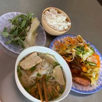 Pho + buffet of food at Tam Thanh Sang in Hoi An