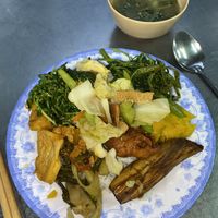 Rice with Buffet for only 25.000 dong at Tam Thanh Sang in Hoi An